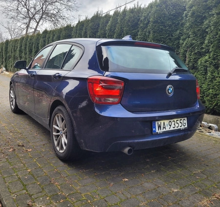 BMW Seria 1 cena 31700 przebieg: 77475, rok produkcji 2011 z Warszawa małe 56